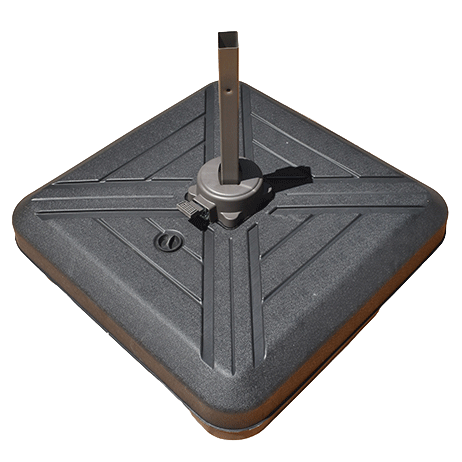 Ombrelone com base tanque de 120 litros e com rodas para ombrelone guaraciaba.