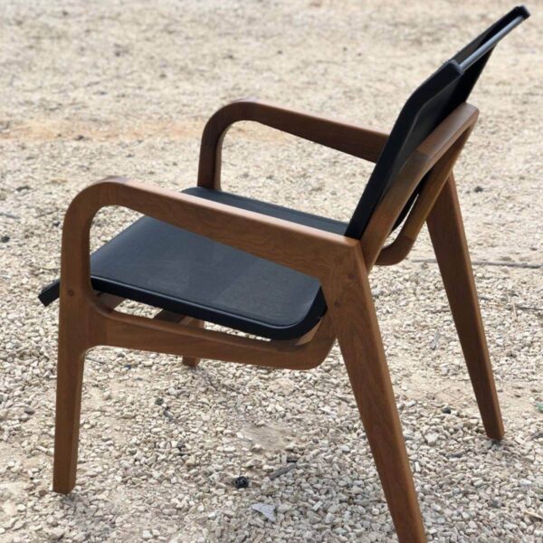 cadeira zurique em fibra sintetica ou tela sling lateral