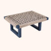 Mesa de Centro Luna com Corda Náutica com tratamento próprio para ambientes externos.
