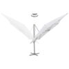 Ombrelone Suspenso Ravello, Retangular - 3,00 m x 4,00 m + Base com Rodas 100 Litros - Imagem 9