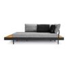 Chaise Modular Soho com braço estilo chaise, com estofados e almofadas