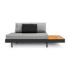 Sofá Modular Soho com Mesa Lateral, estruturar de alumínio e acolchoados com tecido Quaker