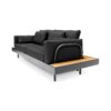 Sofá Modular Soho com braço, estrutura de alumínio e acolchoados com tecido Quaker Decor.