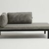 Chaise Modular Tab com braço, com acolchoados elaborados com tecido Quaker