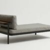 Chaise Modular Tab com acolchoados elaborados com tecido Quaker Decor