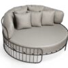 Chaise Catimbaú com acolchoados e estrutura de alumínios.