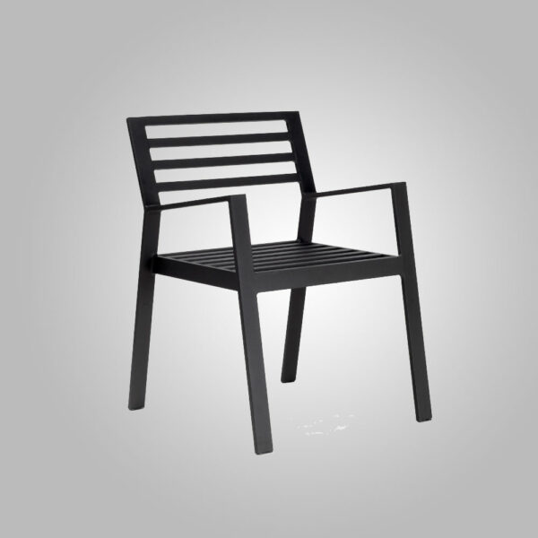 Cadeira Tróia com Estrutura de Alumínio e Pintura Eletrostática para Área Externa