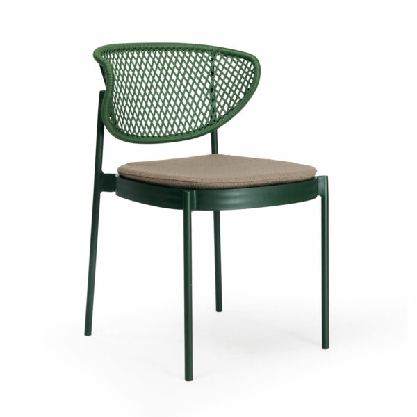 Cadeira Flecheiras - Conforto e Elegância com Estrutura de Alumínio, Fibra Sintética e Futton de Tecido Quaker Decor