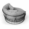 Chaise Catimbaú com acolchoados e estrutura de alumínios.