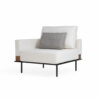Sofá Modular Bloom - Design Sofisticado com Estrutura de Alumínio e Detalhe em Madeira Cumarú