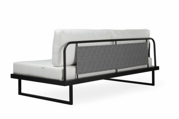 sofá Modular Trevo com Braço Direito ou Esquerdo - Conforto e Versatilidade em uma Estrutura de Alumínio com Detalhe em Tecido